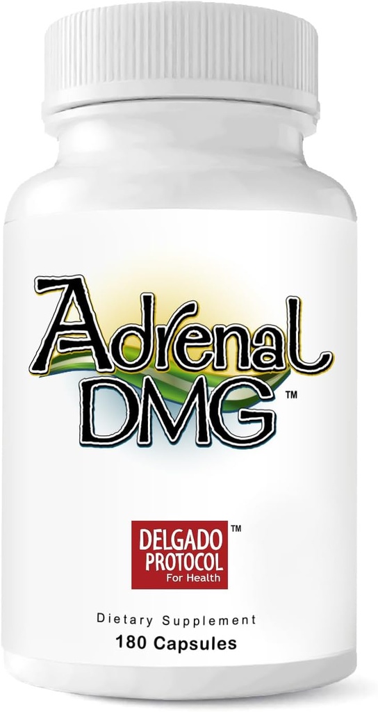 Adrenal DMG - 180 Capsules - Support Daytime Energy, Better Sleep, Immune System, Stres Seviyelerini azaltır ve Fatigue - All Natural Supplement