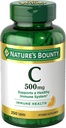 Nature's Bounty Pure Vitamin C 500 mg Tabletισκία 250 Tabletισκία (Pack of 9)