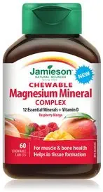 Jamieson Chewable Magnezyum Mineral Kompleksi, 60 Tablet