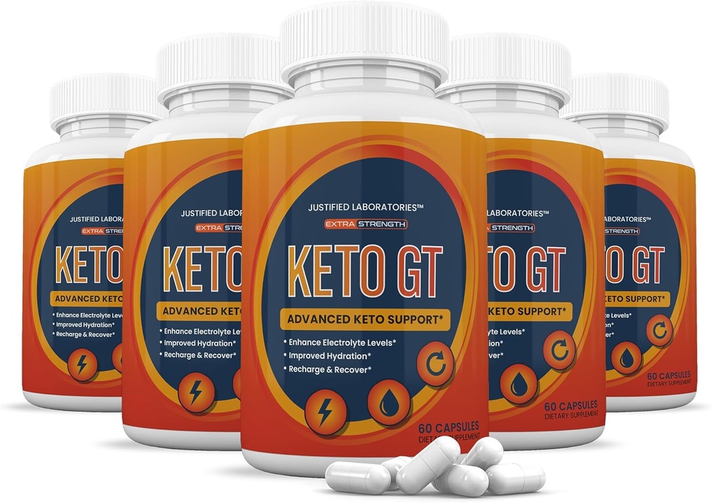 (5 Pack) GT Chem Pills 1275MG New & Improv Formula Contains Apple Cider Vinegar Ekstra Virgin Zeytinyağı Toz Yeşil Çay Broşürü 300 Capsules
