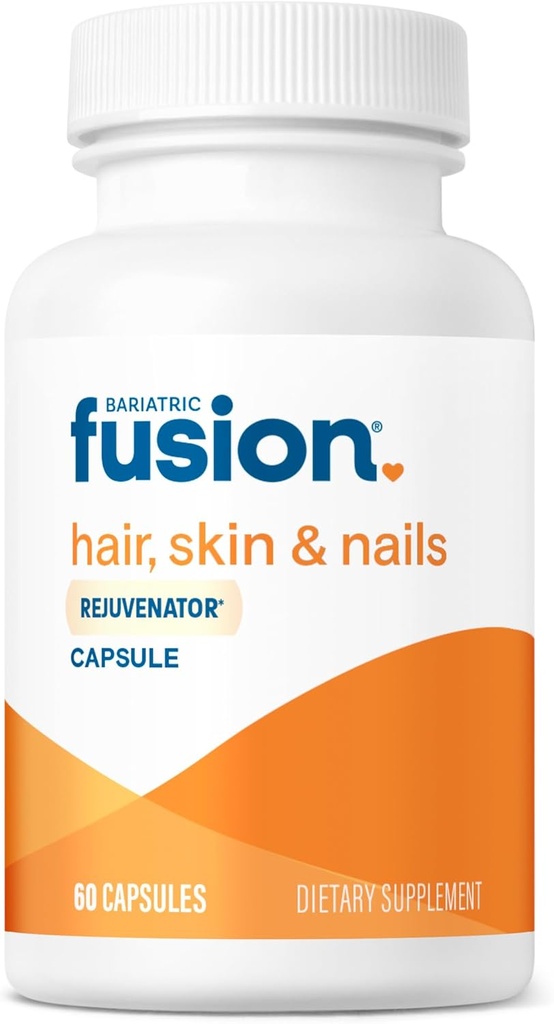 Bariatric Fusion ONE Per Day Bariatrik Hair Skin ve Nails Kadınlar için REJUVENATÖRÜ | Vegan Saç Büyüme Vitaminleri Biotin, B12 ve B1 | Swallow için Kolay | 60 Capsules