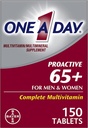 One a Day Proactive 65 Plus Multivitamins for Men and Women, 150 Tablets (Pack of 2) by One-A-Day