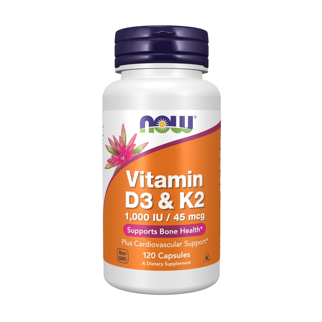 Şimdi Gıdalar D-3 & K-2 - 120 Veg Capsules