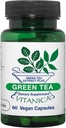 Vitanica Green Tea - 330 mg Green Tea Polyphenols - Αντιοξειδωτικό συμπλήρωμα για την υποστήριξη της ανοσοποιητικής υγείας - Vegan συμπλήρωμα για την υγεία του μαστού - Pro Logo - 60 Vegan Caps