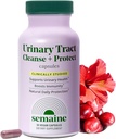 Semaine Urinary Tract Cleanse & Protect – 30 ct, συμπλήρωμα στήριξης της ουροδόχου κύστης για τις γυναίκες, Flushes Urinary Tract. Συνδυάζει Cranberry Proanthocyanidins με Hibiscus.
