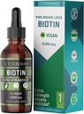 Ekstra Kuvvet 10.000 Telefon Biyotin Sıvı Ölçeği Organik Berry Flavor ile Geri Döndü | 60 Hizmet | Vegan Formula Destek Saç Büyümesi, Güçlü Nails, Sağlıklı Skin | NO Yapay Öngörücüler