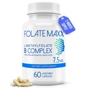 L-Methylfolate + B12 Torchcobalamin & B6 Mix (7.5 mg) - 60 Capsules - Active B-Complex with Cophas & Essential replicas - Non GMO, Gluten Free, No Fillers