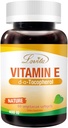 Lovita Vitamini E 400 IU Softgels, Natural 268 mg (D Alpha Tocopherol) Vegan, Sağlıklı Cilt, Saç, Nails & Immune System Support, 60 Vegetarian Softgels