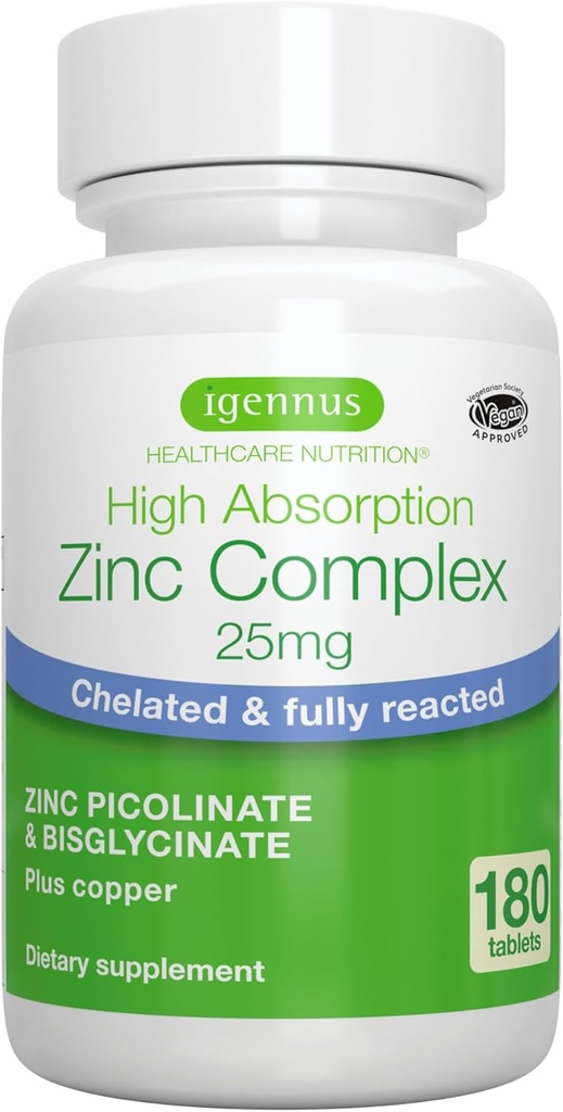 Igennus Clean Chelated Bora 25mg with Copper, Picolinate & Bisglycinate, High Abxia Complex, Supplement for Women & Men, Lab TY, Non-GMO, Immune Support & Skin, 180 Tabletler 6 Ay Supply