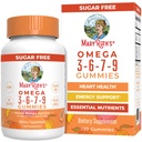 MaryRuth Organics Vegan Omega 3 6 7 9 Gummies | 4 Ay Supply | Omega 3 Supplement with Flaxseed Oil | Omega 3 Gummies | No Fish Taste | Non-GMO | 120 Count