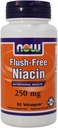 NOW Flush-free Νιασίνη 250mg, 90 κάψουλες (πακέτο των 2)