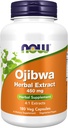 NOW Συμπληρώματα, Ojibwa Herbal Extract 450 mg, συμπυκνωμένο μείγμα, χωρίς αλκοόλ, 4:1 εκχυλίσματα βοτάνων, 180 κάψουλες Veg