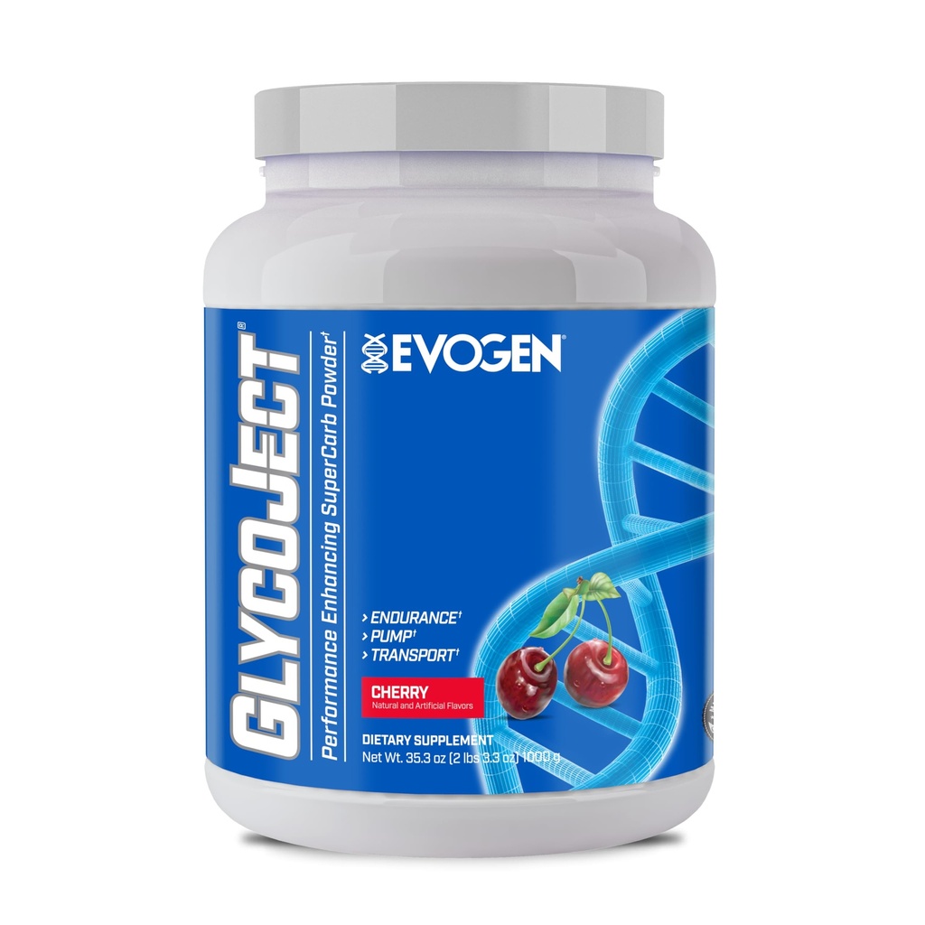 Evogen GlycoJect - Super Carb Toz | PreWorkout için Hızlı Aborpsiyon | Carbohidrat Toz Endurance | Post-Workout veya Pre Workout Toz for Men & Women | Cherry | 37 Hizmetler