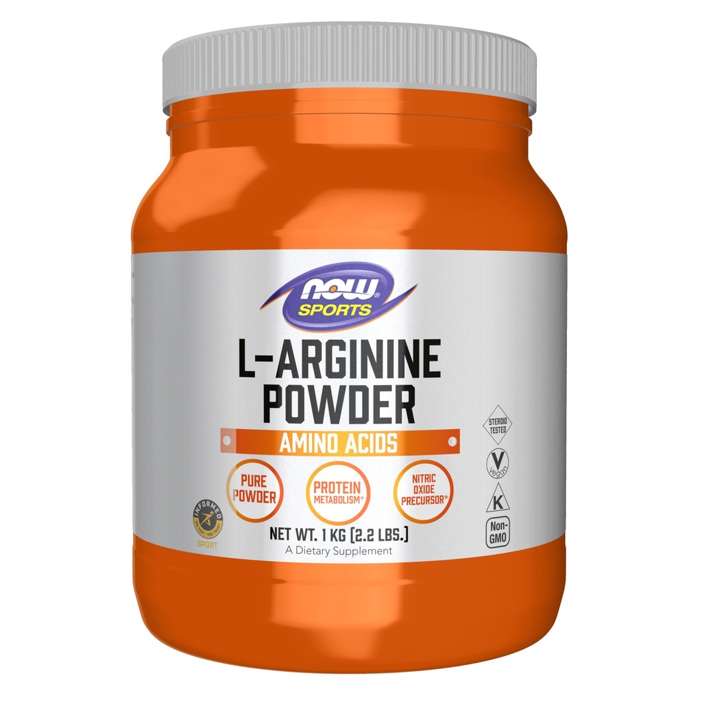 Şimdi Gıdalar Spor Beslenme, L-Arginine Toz, Nitrik Çimento Precursor, Amino Asits, 2.2-Pound