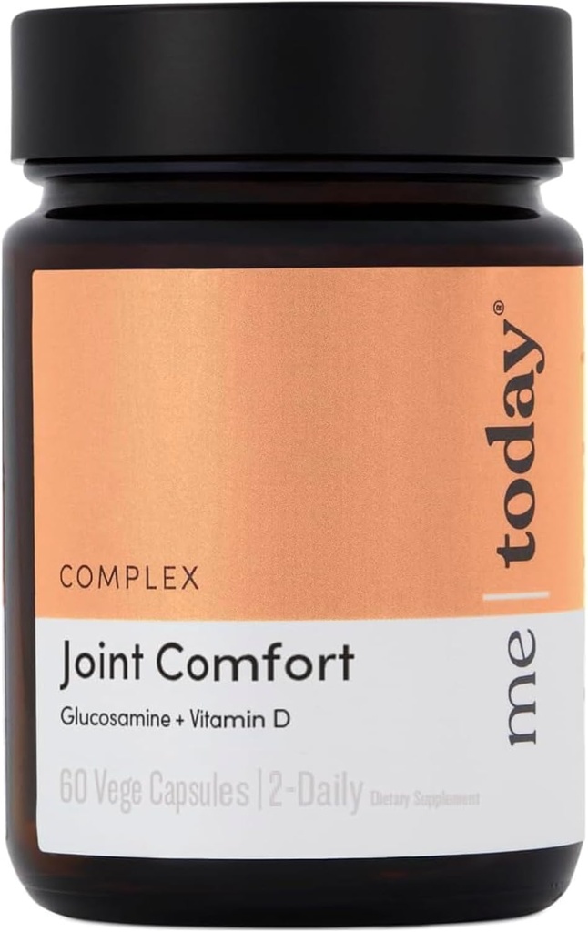Bugün Ortak Konfor Supplement - Glucosamine, Chondroitin & Vitamin D Ortak Hareketlilik ve Bone Support için - Erkekler ve Kadınlar için Temiz Formula - 60 Vege Capsules