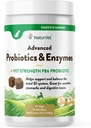 NaturVet Advanced Probiyotiks & Enzymes, PB6 Dog Soft Chews to Help Hassas Stomachs and Digestive Issues, Hickory Smoked Bacon Flavored Pet Supplement for Dogs Over 6 Weeks, 70 Kont