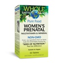 Doğal Faktörler Tüm Dünya ve Deniz, Kadın Prenatal Multivitamin ve Mineral, Tüm Gıda Tamam, Vegan, 60 Tablet