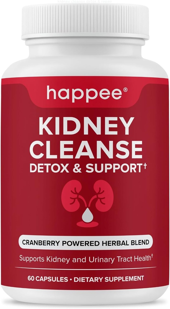 Cleanse Detox & Repair Formula – Φυσικό συμπλήρωμα υποστήριξης νεφρών με εκχύλισμα βατόμουρου & 21 βότανα για την υγεία των νεφρών, της ουροδόχου κύστης και των ουροφόρων οδών – Flush Toxins & Restore Health - 60 κάψουλες