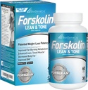 BiyoGenetik Laboratuvarlar Forskolin Lean & Tone - Kilo Kaybı Pills - Vücut Tonlama Formula Fat Burner ve Kas Mass'in Erkekler ve Kadınlar için Bakım Suppressant - 60 Capsules - Vegetarian