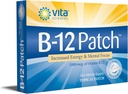 Vita Sciences Vitamin B12 Patch - Extra Strength Formula for Men and Women, 1 Month Supply. Boost Energy, Focus, Memory & Metabolism