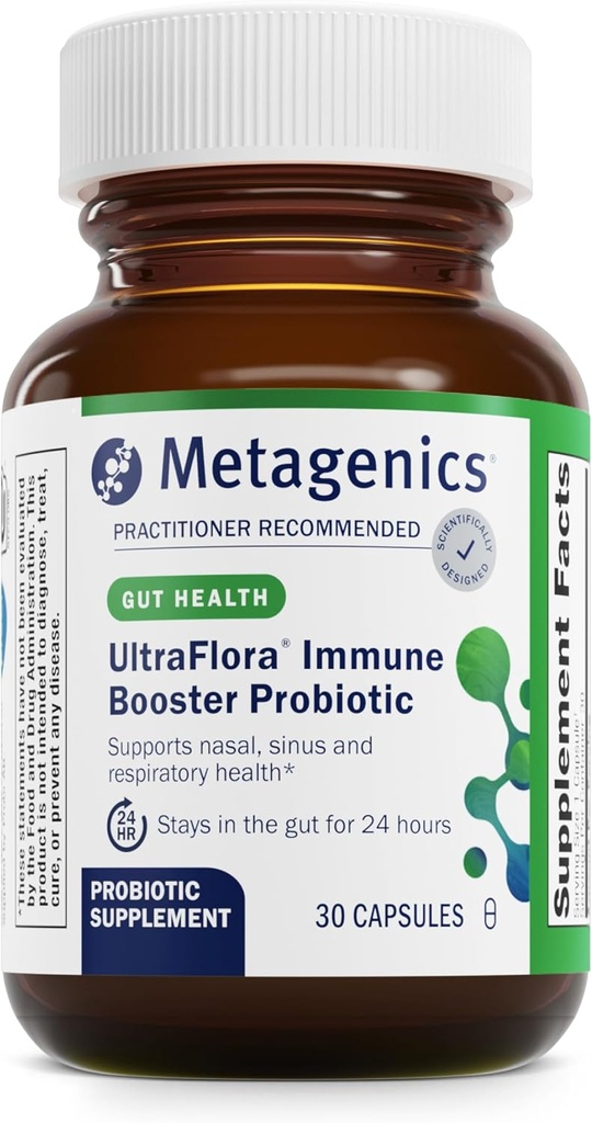 Metagenics UltraFlora Immune ATM Probiyotik - Günlük Immune Support* - Sağlıklı Nasal, Sinus & Respiratory Function* - 30 Count