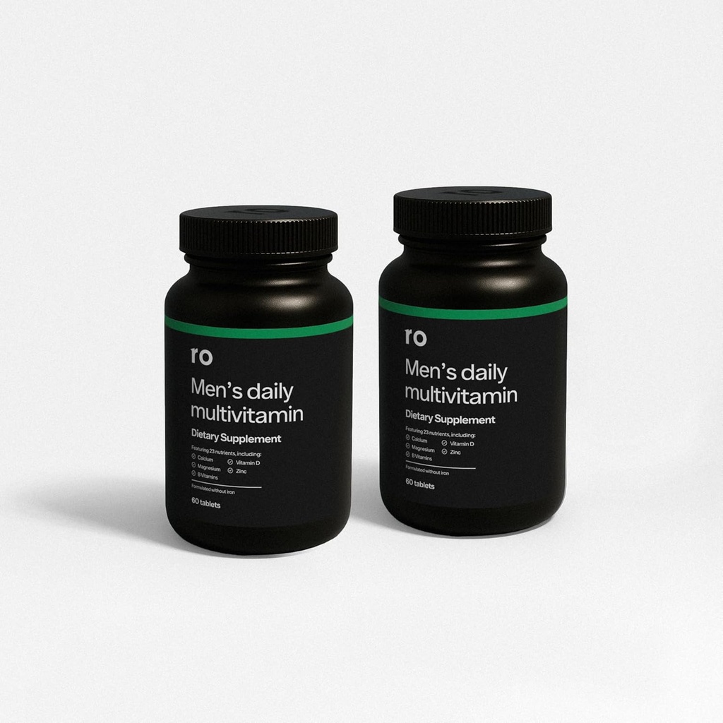 Erkekler için Günlük Multivitamin | Fiziksel Aktivite Destekler, Beyin + Kalp Sağlığı ve Immune System with 23 Key Nutrients Including, Magnezyum, ve çinko | 60-Day Supply (120 Tablet)