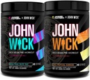 Jacked Factory X John Wick - Wick Mode Pre Workout Toz - Intense Energy, Battle-Ready Focus, Unstoppable Commitment ve Sheer Will - Baba Yaga Blue Raz & Son Tropikal Sunrise Sunrise
