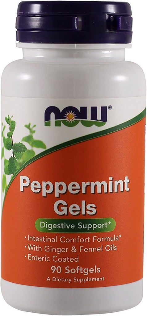 Şimdi Gıdalar Peppermint Gels - 90 softgels (Pack of 3)