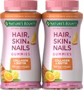 Nature's Bounty Biotin ve Collagen, Citrus-Flavored Gummies, 80 Ct (2 Pack)