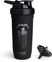 Smartshake Rockband Reforce Paslanmaz Çelik Protein Shaker Şişe 900 ml | 30 oz - Leakproof Vida-on Lid - BPA Ücretsiz - Az önce izole - Unisex (Metallica, Scary Guy Logo)