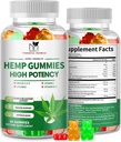 2 Πακέτο Hemp Gummies για τον πόνο, τον ύπνο, την χαλάρωση - Επιπλέον δύναμη με μαγνήσιο & βιταμίνες - Υψηλής ισχύος φυσικό λάδι κάνναβης συμπλήρωμα εκχύλισμα, Vegan Gummy Bears