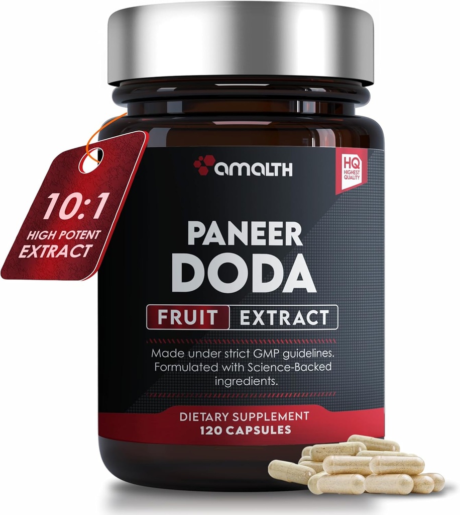AMALTH Paneer Doda Extract 1000 mg, 120 κάψουλες Μη ΓΤΟ & χωρίς γλουτένη Αγιουρβεντικό συμπλήρωμα