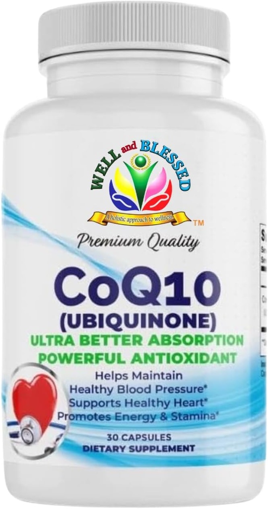 CoQ10 (Ubiquinone) - 30 Capsules - Ultra Better Abors Formula - Enerji ve Stamina - Vegan ve Vegetarian Friendly - Yapay Katkılardan Ücretsiz