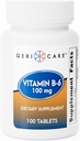 GeriCare Vitamin B-6 100 mg, 100 Tablet - Sağlıklı Beyin Fonksiyonları için Günlük Beslenme Desteği, Ruh Sağlığı ve Metabolism – Fatigue ile Mücadele Etmeye Yardımcı Olmak ve Sağlık Genel Bakış Wellness Genel Bakış
