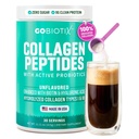 GOBIOTIX Collagen Powder Supplement με Προβιοτικά - Hydrolyzed Protein Collagen Powder for Women - Hair Skin and Nails, Joint and Digestive Health - Collagen Peptides Type I and III - 30 Servings