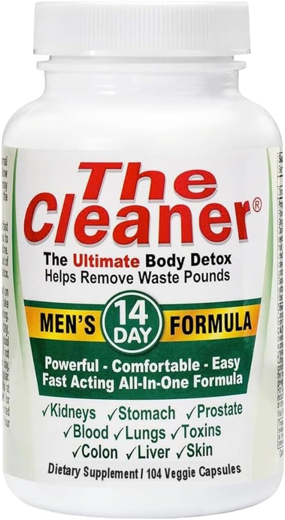Yüzyıl SistemleriBrand The Clean Men's 14 Day Formula Supplement | 104 Vegetarian Capsules | Support Digestive Health, Powerful, Comfortable