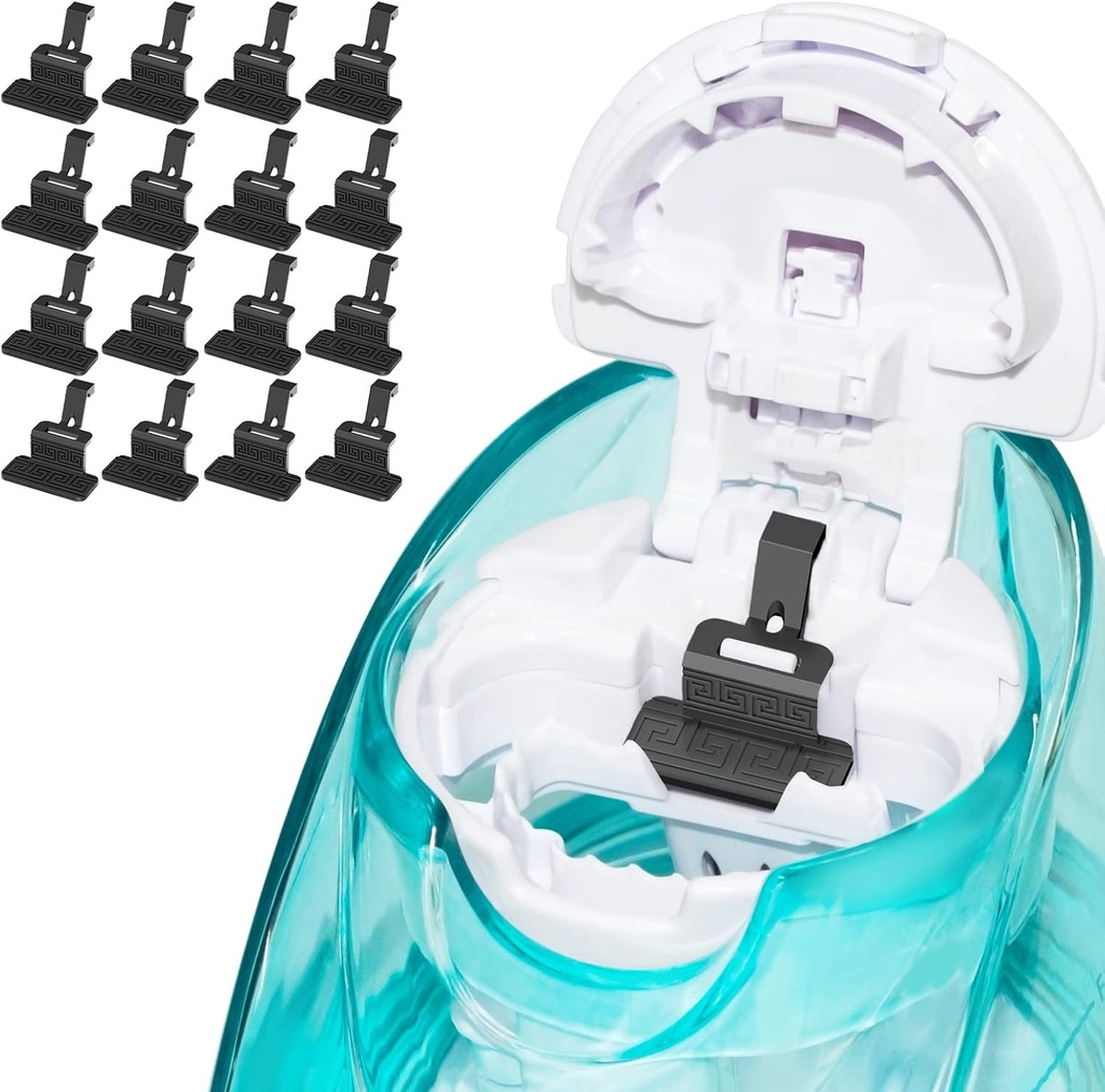 FireAnt Silicone Saline Pods Refills Accessories Compatible with Navage Nasal Care, 16 Pack Reusable Silicone Salt Pads Refills Replacements, Easy Operation (Black 16 Packs)