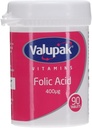 Valupak Βιταμίνες Συμπληρώματα Φολικό οξύ 400mg 90 δισκία