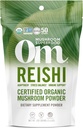 OM MUSHROOM SFOOD Reishi Organic Mushroom Toz, 3.5 Ounce, 50 Hizmet, Adaptogen, Stres ve Immune Support, Superfood Mushroom Supplement