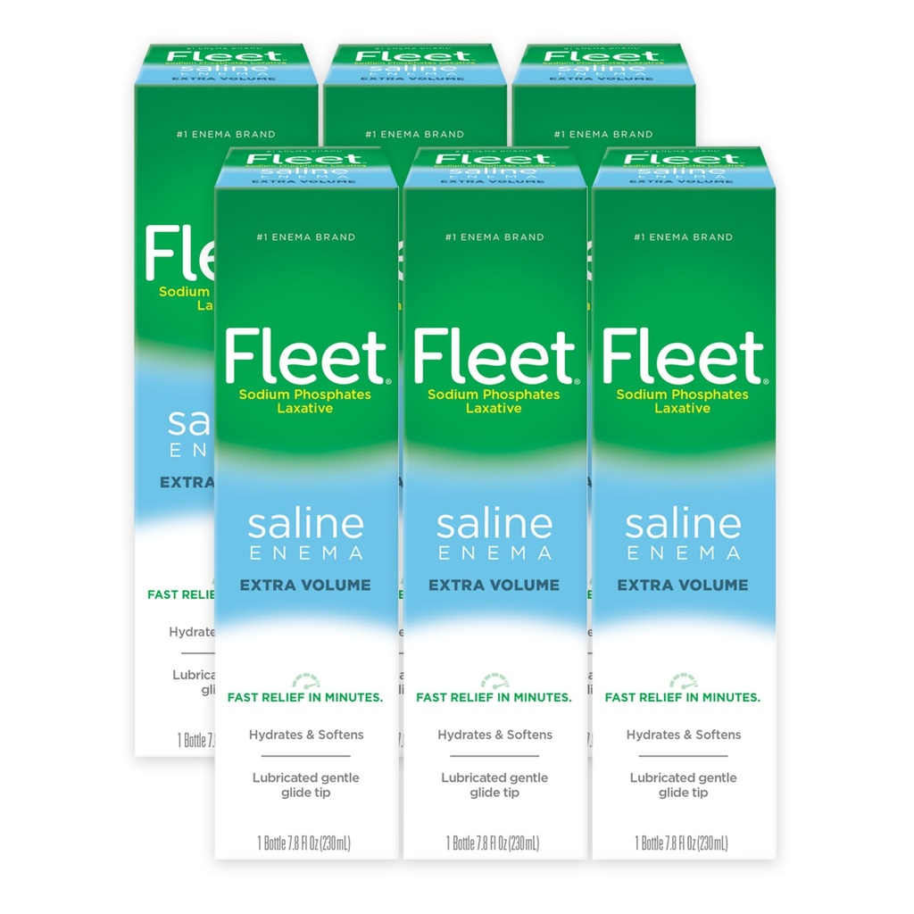 Filo Laxative Saline Enema, 7.8 Fl Oz (Pack of 6)