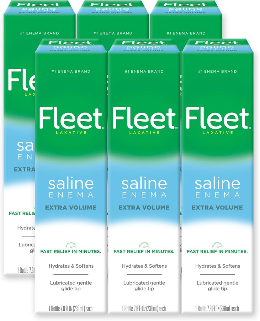 Filo Laxative Saline Enema, 7.8 Fl Oz (Pack of 6)