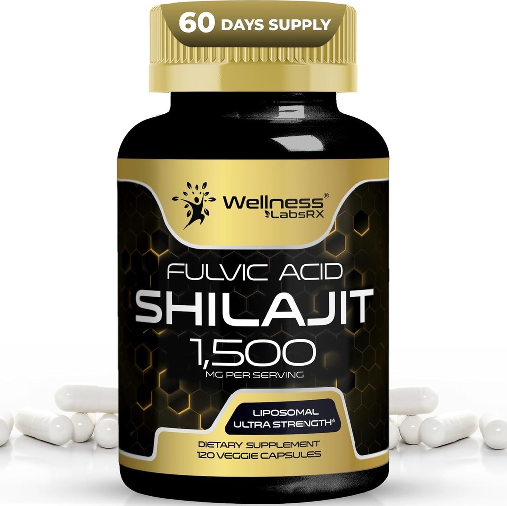 Himalaya Shilajit for Men - 1500 mg Shilajit Capsules for Men, Pure Shilajeet for Women with Natural Occuring Fulvic Acid - Shilajet for Advancedd Energy and Immune Support - 120 Kont (Pazar)