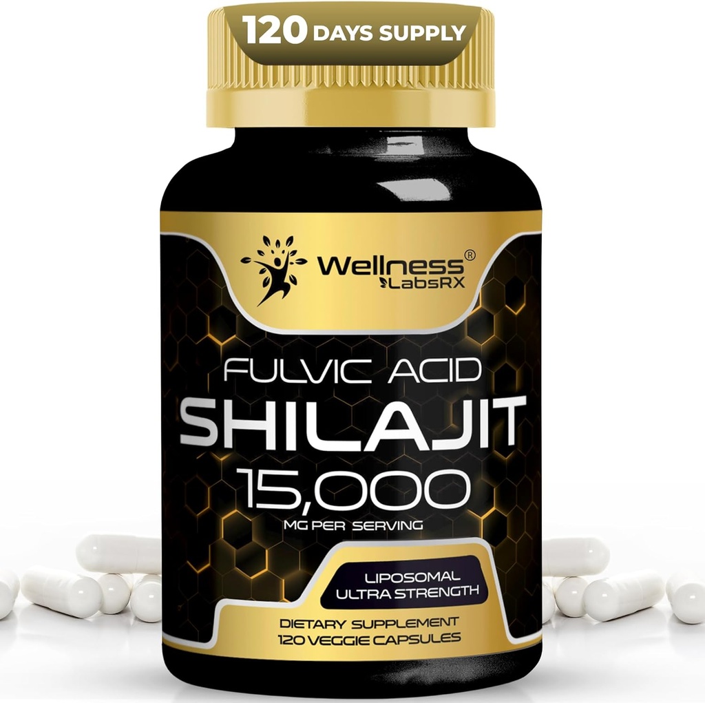 Shilajit των Ιμαλαΐων για άνδρες - 1500mg Shilajit κάψουλες για άνδρες, καθαρό Shilajeet για γυναίκες με φυσική κατάσχεση Fulvic Acid - Shilajet για ενισχυμένη ενέργεια και ανοσοποιητική υποστήριξη - 120 κόμης (πακέτο του 1)