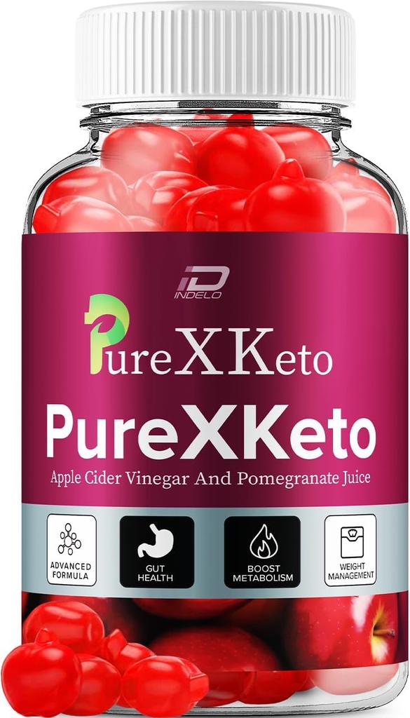 PureXKeto ACV Gummies Diyeter Supplement - PureX Keto ACV Gummies with Apple Cider Vinegar & Pomegranate Juice, Pure X Chem Gummies Yorumlar, Advanced Kilo Management (1 Pack - 60 Gummies)