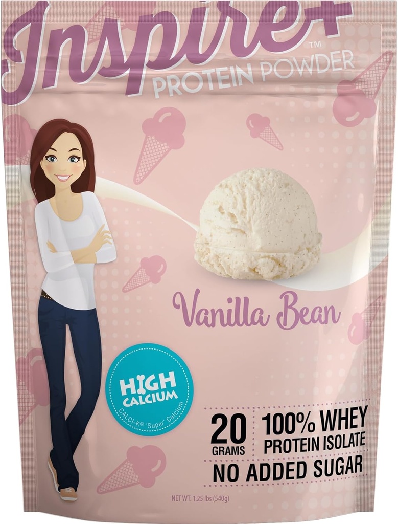 Bariatrik Yeme Inspire Vanilla Bean 20g Whey Protein Isolate Toz ile