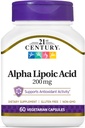 21. Yüzyıl Sağlık Alfa Lipoic Asit 200 mg, 60 Kont Vegetarian Capsules