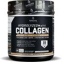 SASCHA FITNESS Hydrolyzed Multi Collagen, Tipes 1.2 & 3 |Hyaluronik Asit|Biotin |Cynatine HSN|Vitamin C & E |for Hairs, Skin & Bone Support|Caramel Macchiato