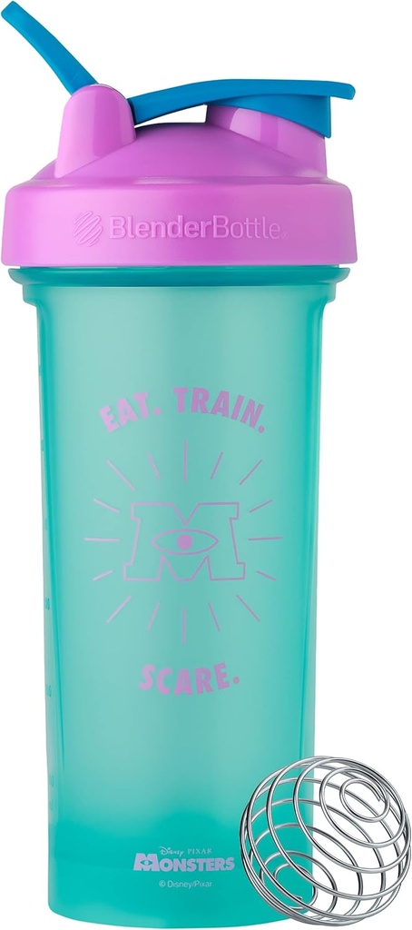 BlenderBottle Pixar Classic V2 Shaker Şişe Protein Shakes ve Pre Workout, 28-Ounce, Monsters Inc.