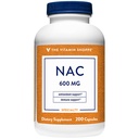 Shoppe NAC N-Acetyl-L-Cysteine - Hücresel Sağlık, Immune & Antioksi Desteği - 600 MG (200 Capsules)