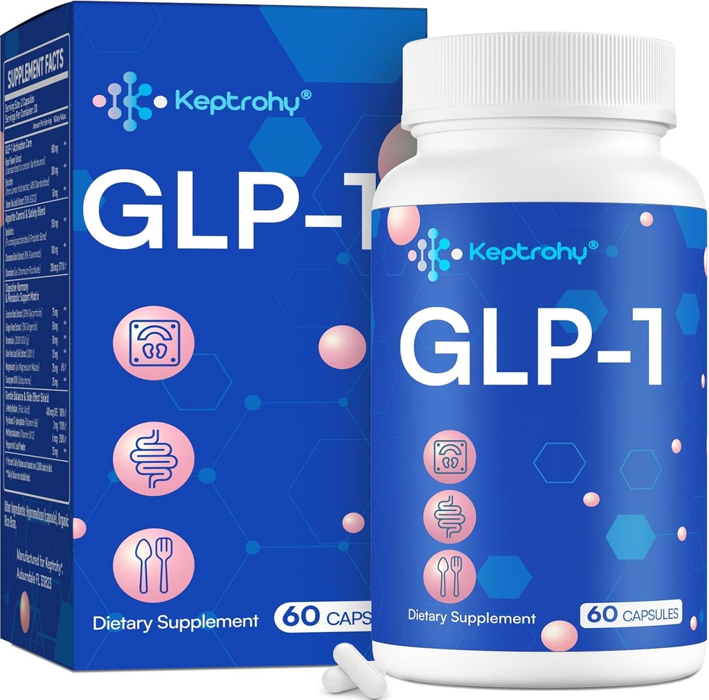 GLP-1 Destek | Natural GLP 1 Supplement for Men & Women, Support GLP-1 Level Natural, Take Before Meal, GLP Support Core with Synbiyotiks, Hops Extract, Daily GLP1 Boost - 1 Şişe Şişe GLP1 Boost - 1 Şişe